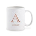 PERSONALIZED COFFEE MUG - CLASSIC MONOGRAM - AyaZay Wedding Shoppe