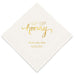 PERSONALIZED FOIL PRINTED PAPER NAPKINS - Sip Sip, Hooray
(50/pkg)