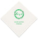 PERSONALIZED FOIL PRINTED PAPER NAPKINS - Love Wreath (50/pkg)