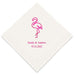 PERSONALIZED FOIL PRINTED PAPER NAPKINS - Flamingo
(50/pkg)