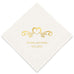 PERSONALIZED FOIL PRINTED PAPER NAPKINS - Heart Swirl
(50/pkg)