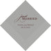 PERSONALIZED FOIL PRINTED PAPER NAPKINS - Just Married (50/pkg)