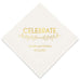 PERSONALIZED FOIL PRINTED PAPER NAPKINS - Woodland Pretty Celebrate

(50/pkg)