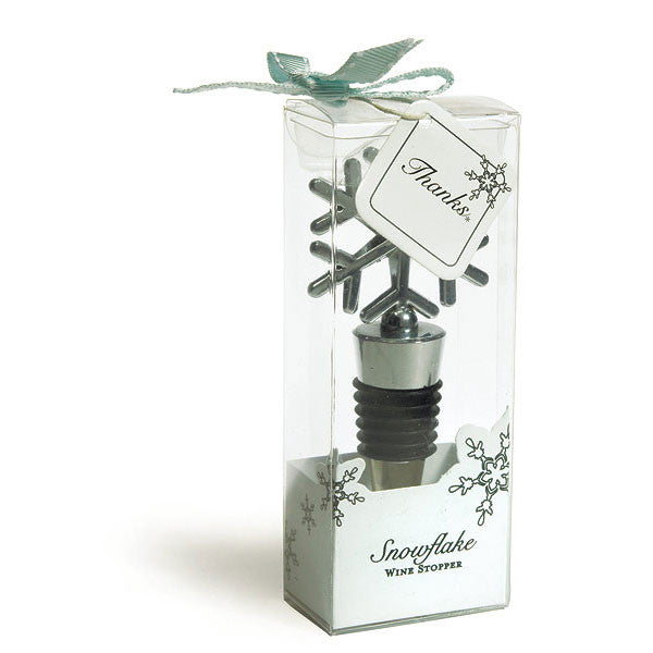 SNOWFLAKE SHAPED WINE STOPPER - AyaZay Wedding Shoppe