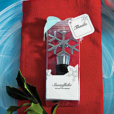 SNOWFLAKE SHAPED WINE STOPPER - AyaZay Wedding Shoppe